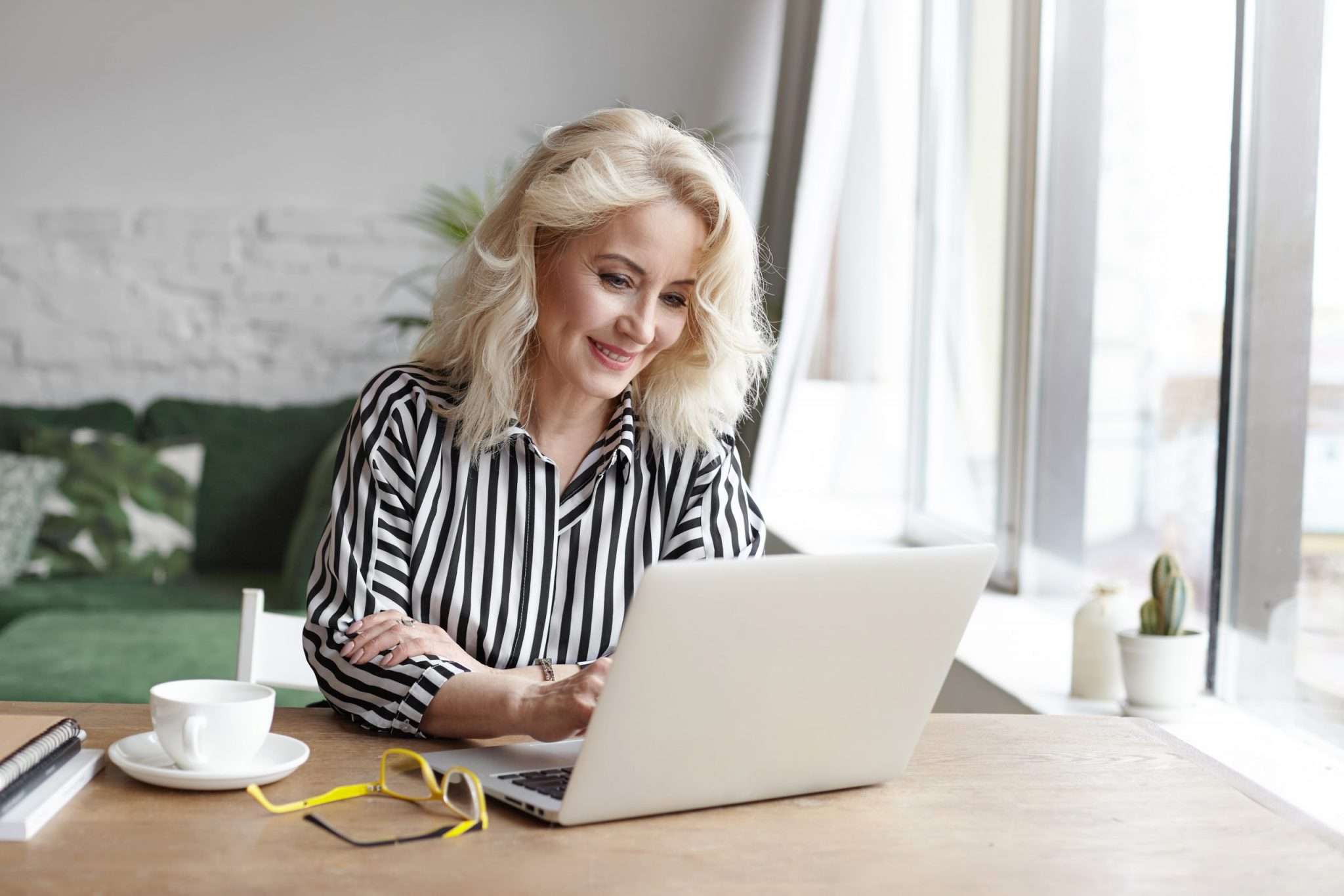 Woman on computer